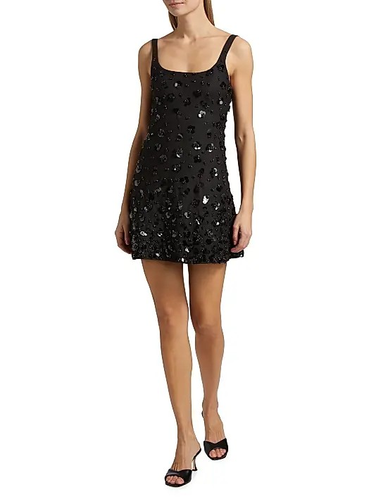 SIMKHAI Ziva Embellished Mini Dress MSRP $745