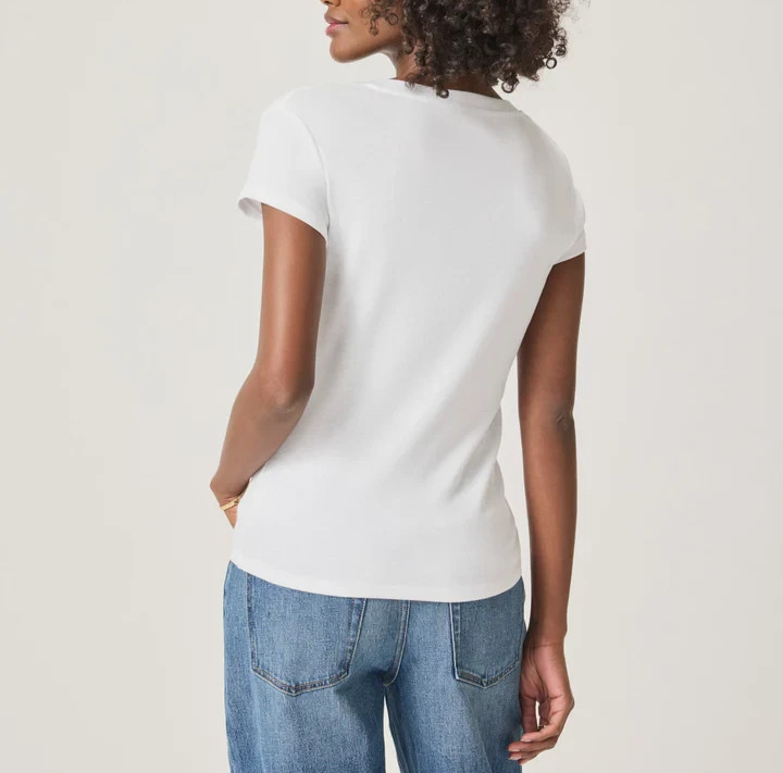 Splendid Faye V-Neck Tee MSRP $48