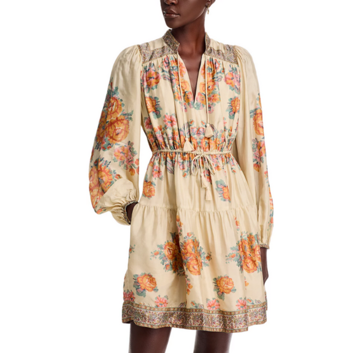 Sea Fiorella Border Print Dress MSRP $375