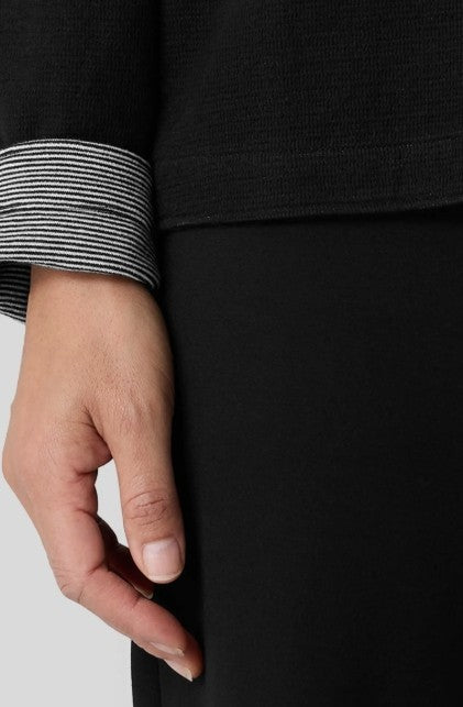 Eileen Fisher Reversible Boat Neck Organic Cotton Top MSRP $158