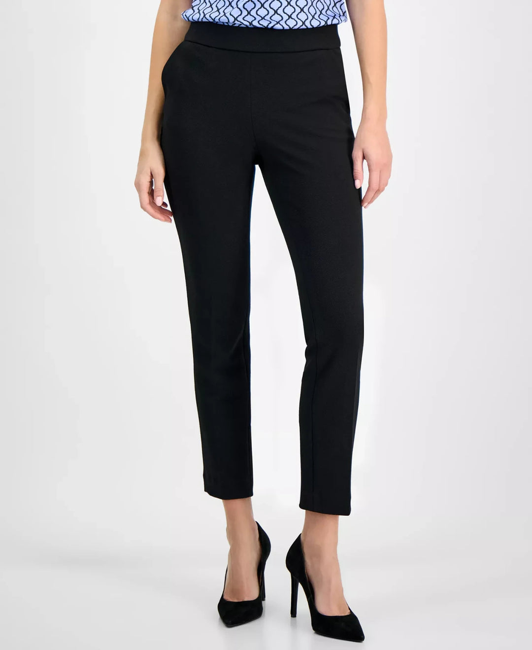 Kasper Women's Pull-On Stretch Ankle Trousers MSRP $79