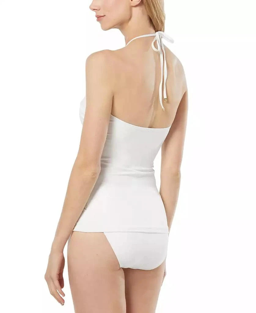 MICHAEL Michael Kors Shirred Halter Tankini MSRP $98