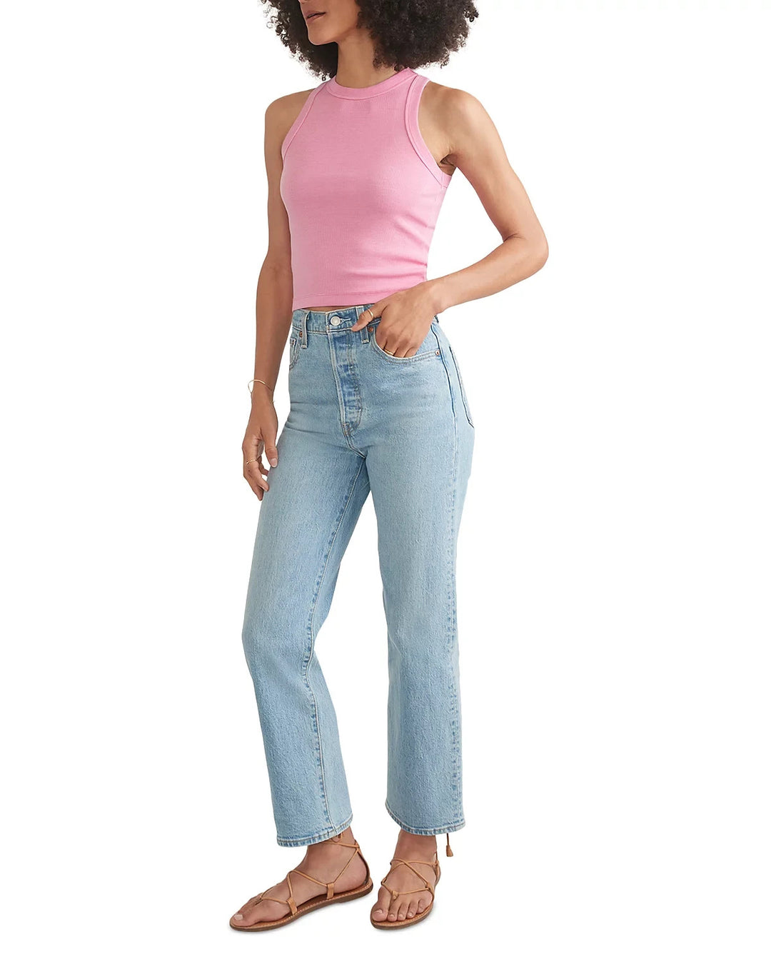 Marine Layer Lexi Ribbed Tank Top MSRP $48