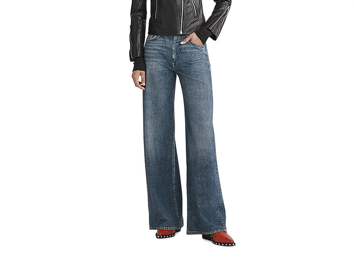 rag & bone Miramar Sofie Wide Leg Sweatpant Jeans MSRP $225