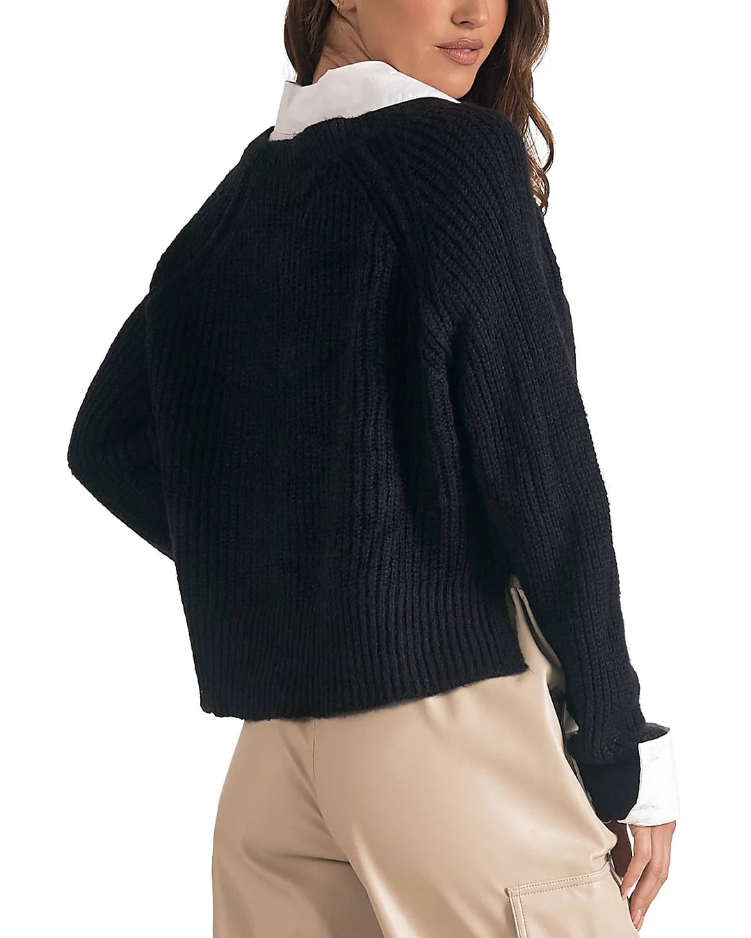 Elan Layered Look Sweater MSRP $112
