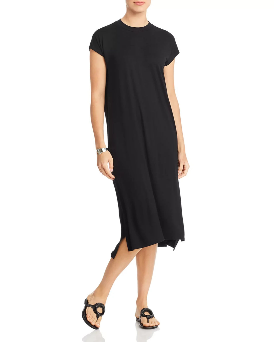 Eileen Fisher Cap Sleeve Jersey Dress MSRP $198