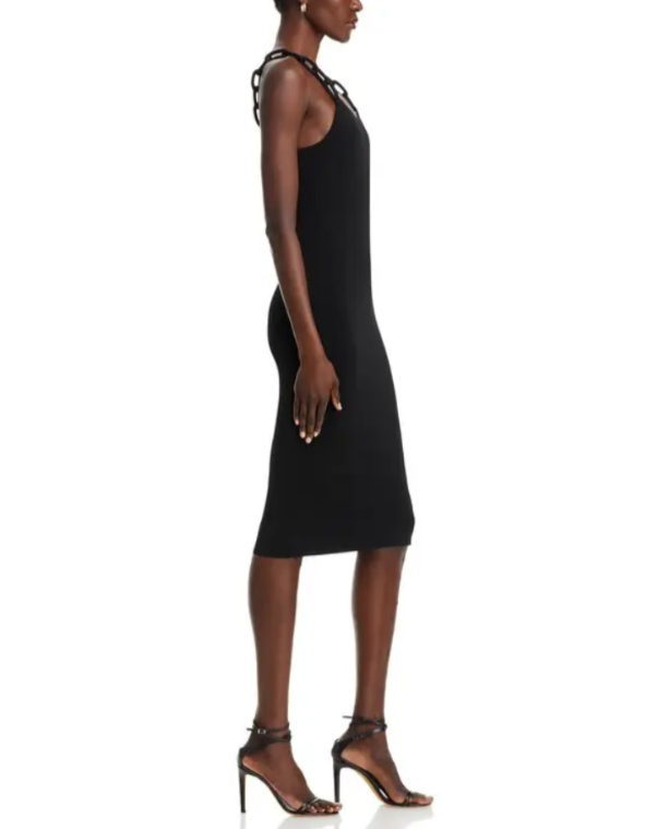 Alice and Olivia Alina Looped Straps Midi Dress MSRP $395