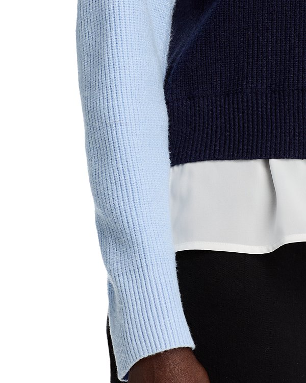 Sioni Color Blocked Layered Sweater MSRP $148