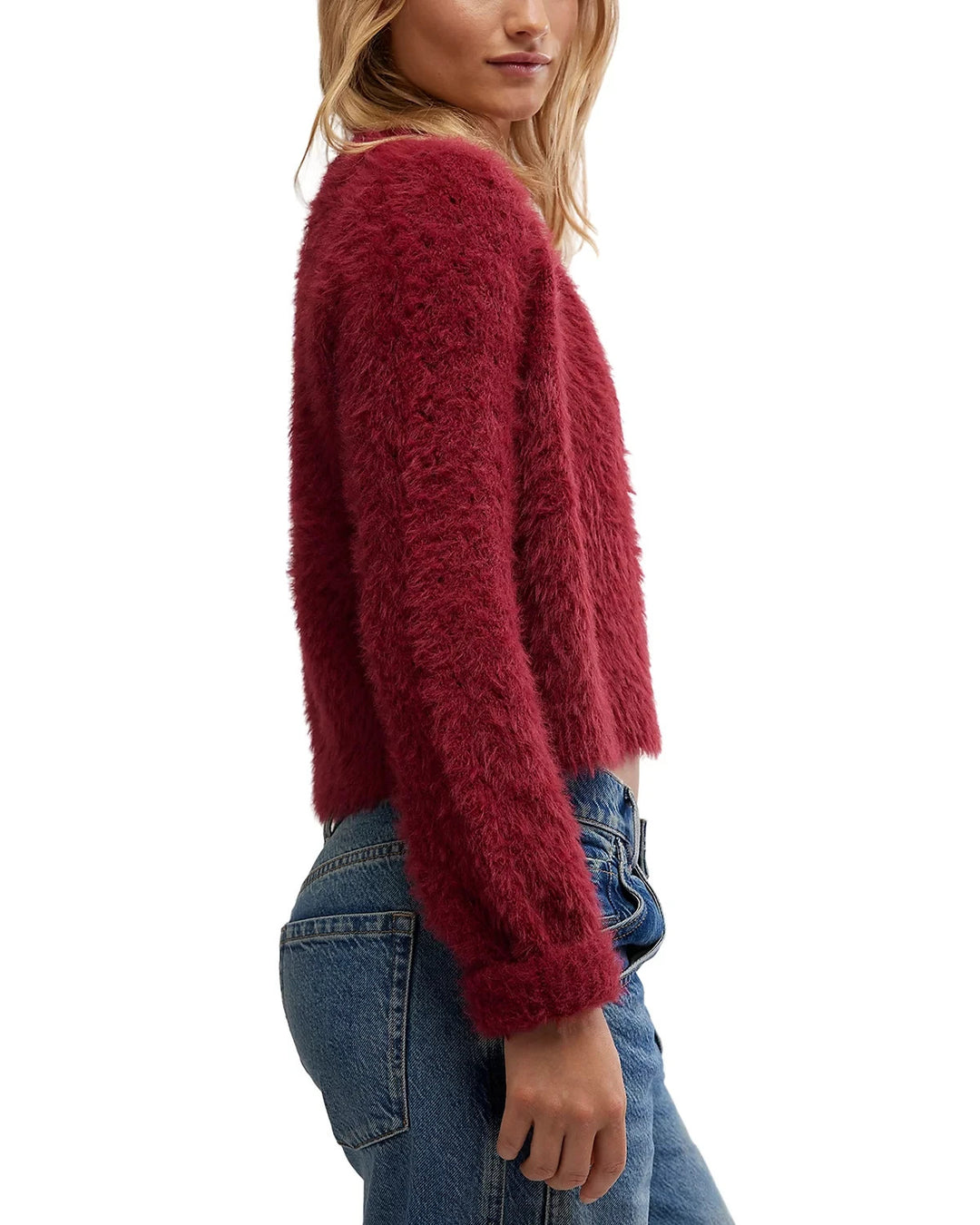 Free People Celeste Crewneck Cardigan MSRP $168