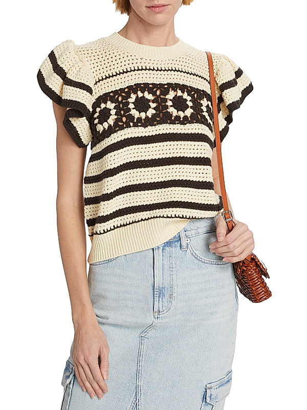 Rails Penelope Flutter Sleeve Sweater MSRP $188