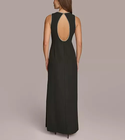 Donna Karan New York Rhinestone Trimmed Gown MSRP $239