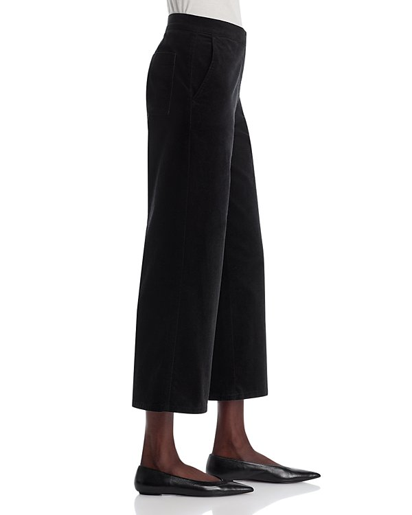 Eileen Fisher Velveteen Wide Leg Ankle Pants MSRP $188