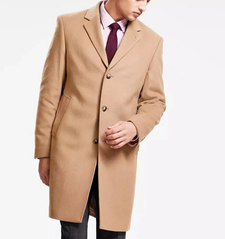 Michael Kors Men's Classic Fit Luxury Wool Cashmere Blend Overcoats MSRP $495