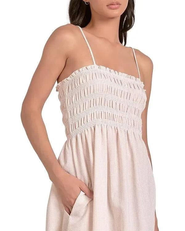 Elan Smocked Maxi Dress MSRP $89