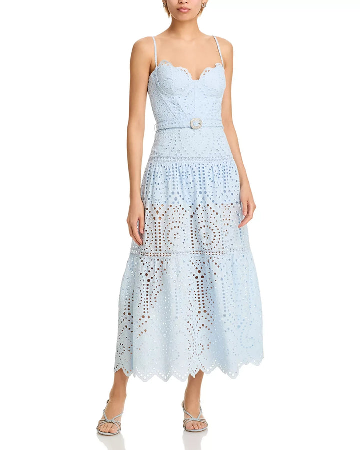 Generation Love Zuria Cotton Eyelet Maxi Dress MSRP $395
