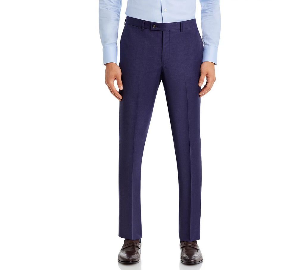 Robert Graham Modern Fit Purple Sharkskin Suit Pants MSRP $258