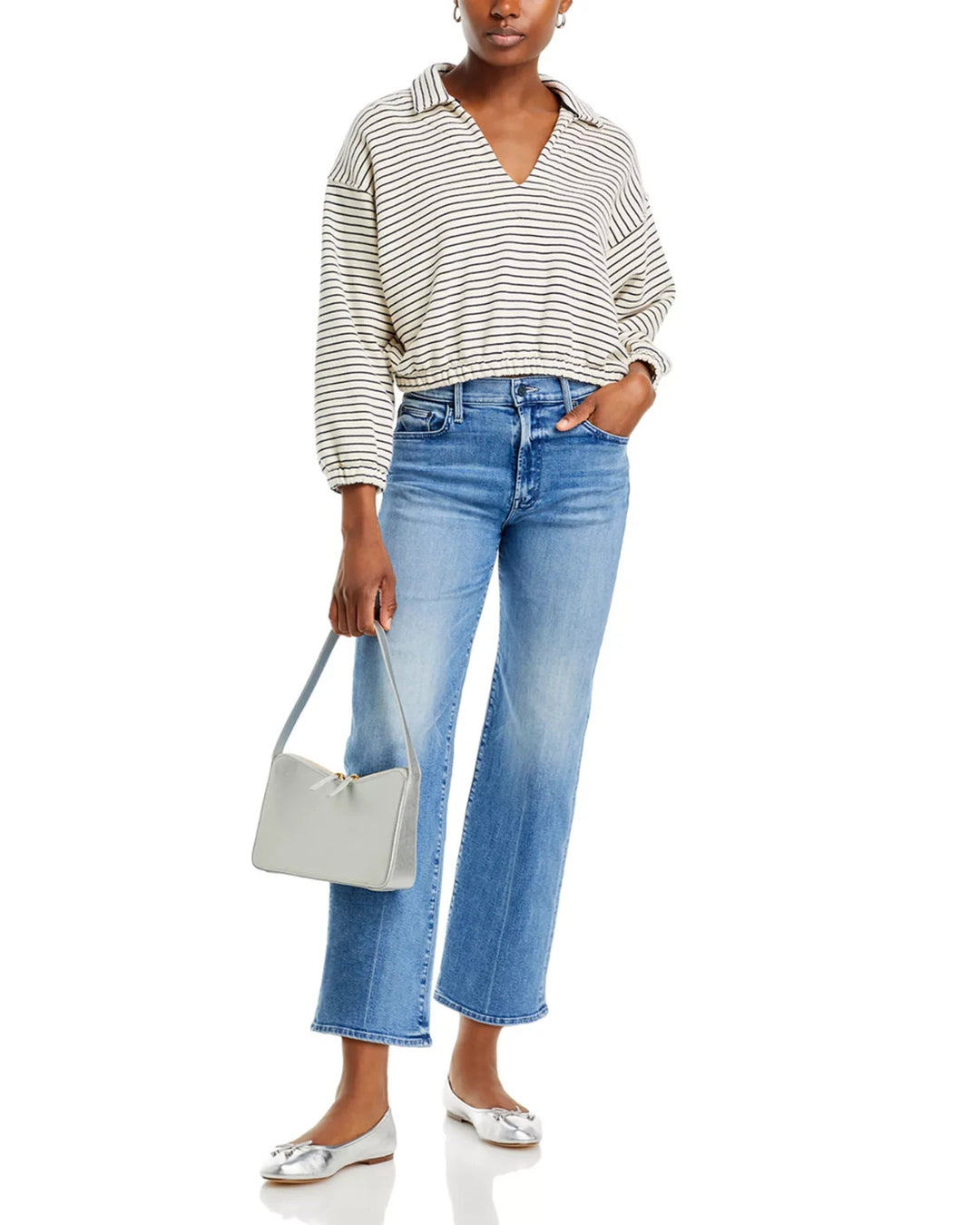 MOTHER The Rambler High Rise Ankle Straight Jeans MSRP $238