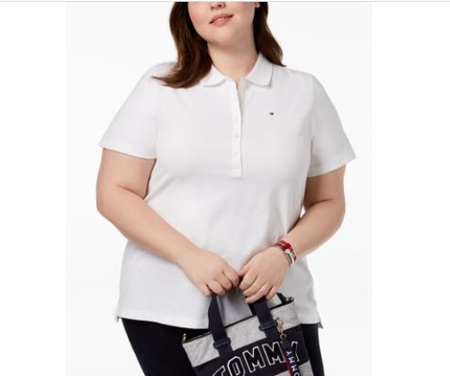 Tommy Hilfiger Plus Size Short-Sleeve Polo Shirt MSRP $54.50