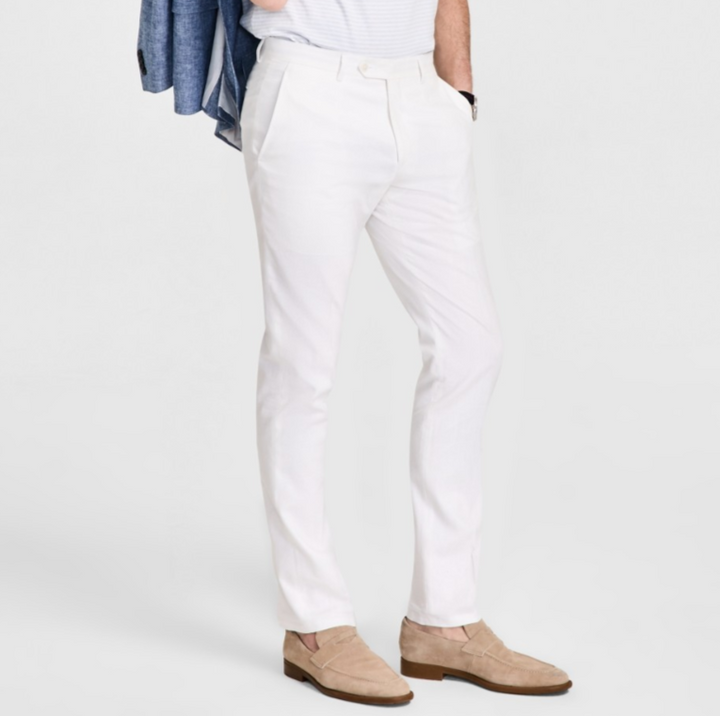 Tommy Hilfiger Modern-Fit Linen Blend Pants MSRP $125