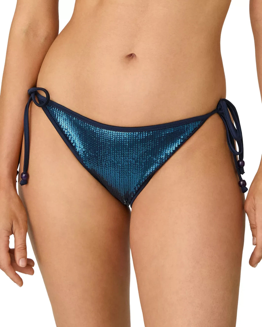 Shoshanna Sequined Side Tie Bikini Bottom MSRP $175