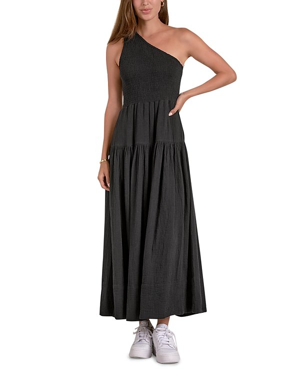 Elan One Shoulder Maxi Dress MSRP $109