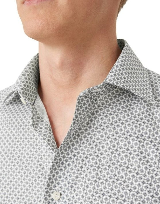 Eton Men's Slim-Fit Medallion Button-up Shirt MSRP $295