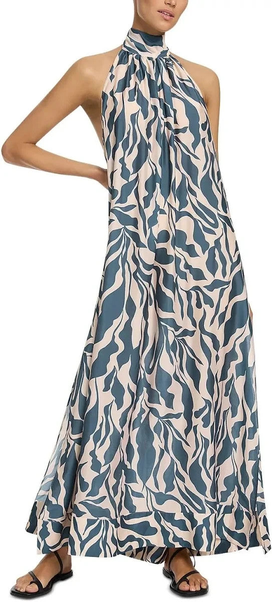 Jets Halter Maxi Dress MSRP $300