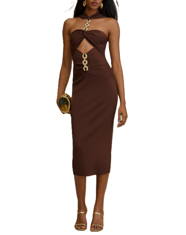 Cult Gaia Cristos Knit Dress MSRP $598
