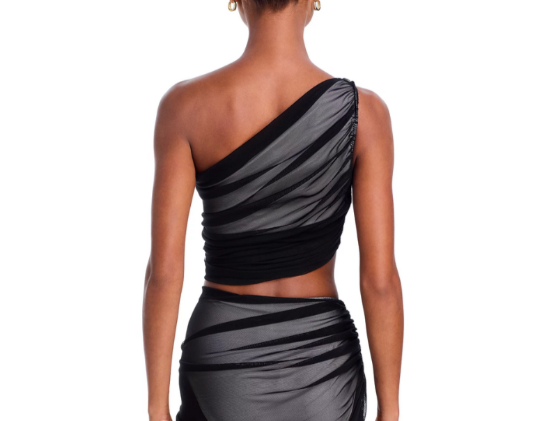 Norma Kamali Diana Asymmetric Bikini Top MSRP $145