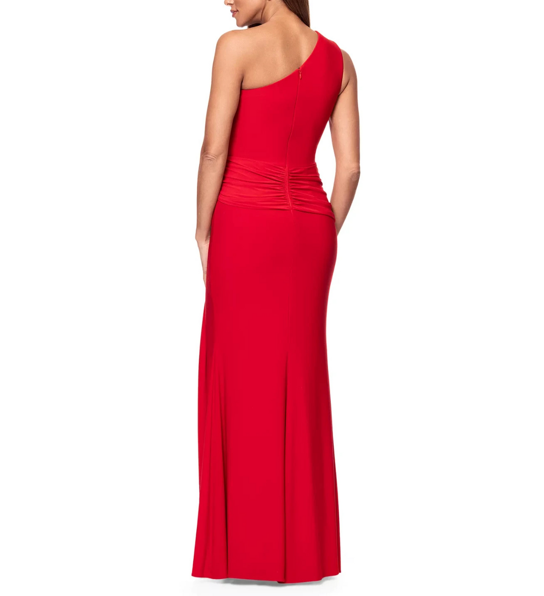 XSCAPE Women's Twist-Front One-Shoulder Gown 10B 2981