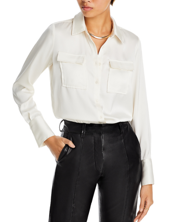 Derek Lam 10 Crosby Lorena Button Down Shirt MSRP $295