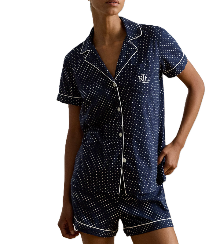 Lauren Ralph lauren Polka-Dot Boxer Sleep Set MSRP $64