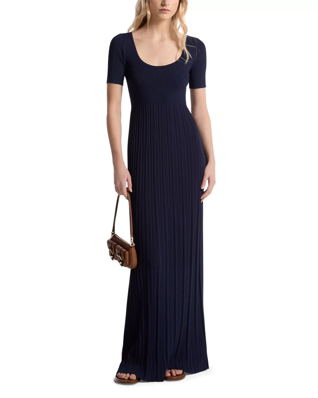 MICHAEL Michael Kors Pleated Empire Waist Dress MSRP $228