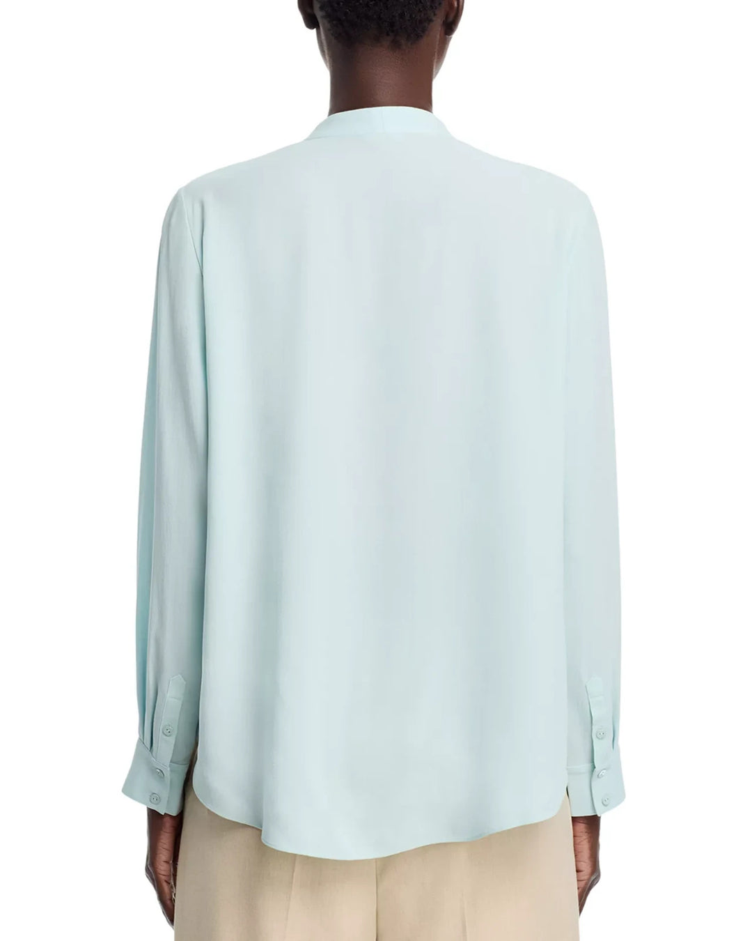 Eileen Fisher Silk V Neck Shirt MSRP $278