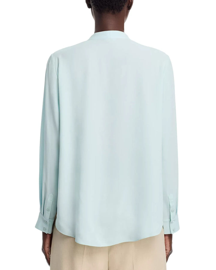 Eileen Fisher Silk V Neck Shirt MSRP $278