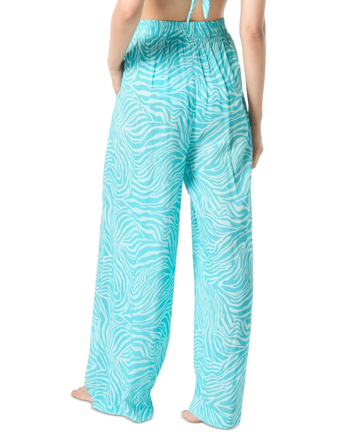Vince Camuto Printed Wide-Leg Cover-up Pants MSRP $138