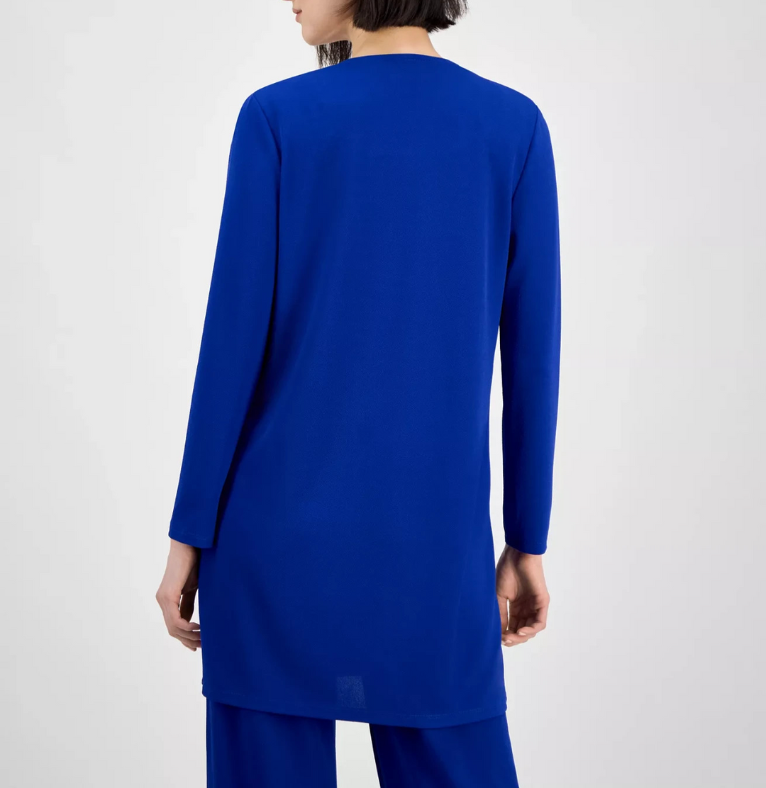 Anne Klein Women's Bar-Buckle Long-Sleeve Cardigan MSRP $119