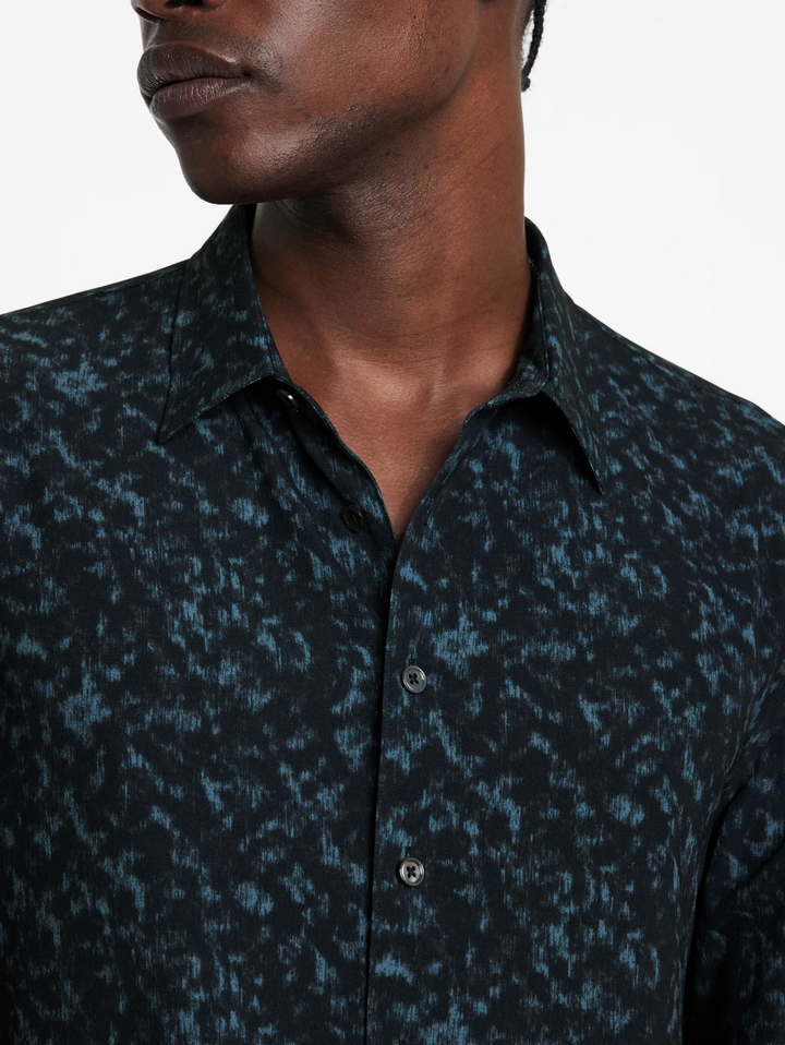 John Varvatos Tara Regular Fit Print Shirt MSRP $348