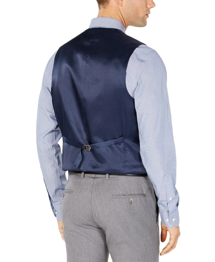 Calvin Klein Men's Slim-Fit Wool Infinite Stretch Suit Vest MSRP $125