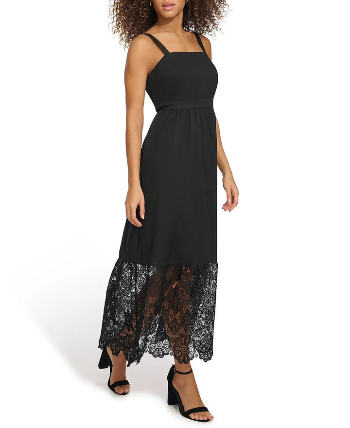 kensie Sleeveless Lace-Hem Maxi Dress MSRP $148