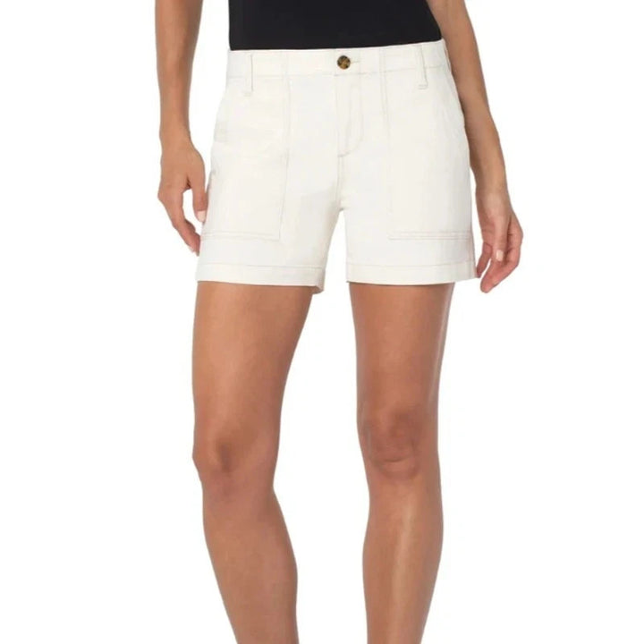 Liverpool Los Angeles Woven Utility Shorts MSRP $79