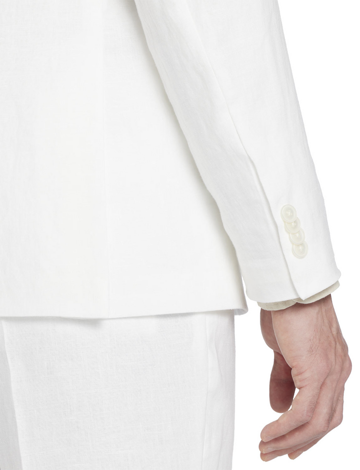 Bar III Men's Slim-Fit White 100% Linen Suit Jacket MSRP $360