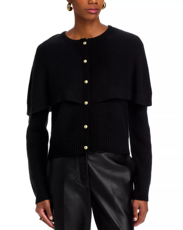 WAYF Penny Capelet Cardigan Sweater MSRP $98