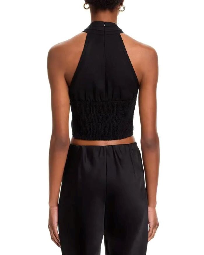 Steve Madden Winnie Halter Crop Top MSRP $69
