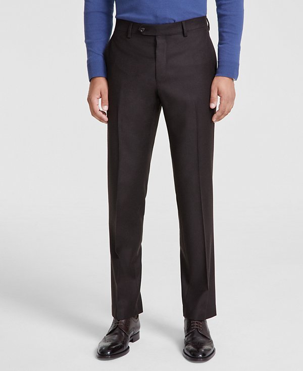 Tommy Hilfiger Mens Modern-Fit Stretch Wool Suit Pant MSRP $190