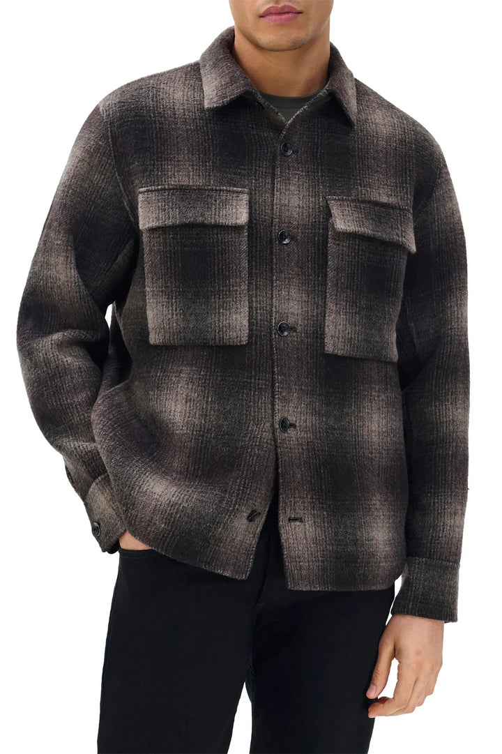 Rag & Bone Brown Austin Wool Shirt Jacket MSRP $548