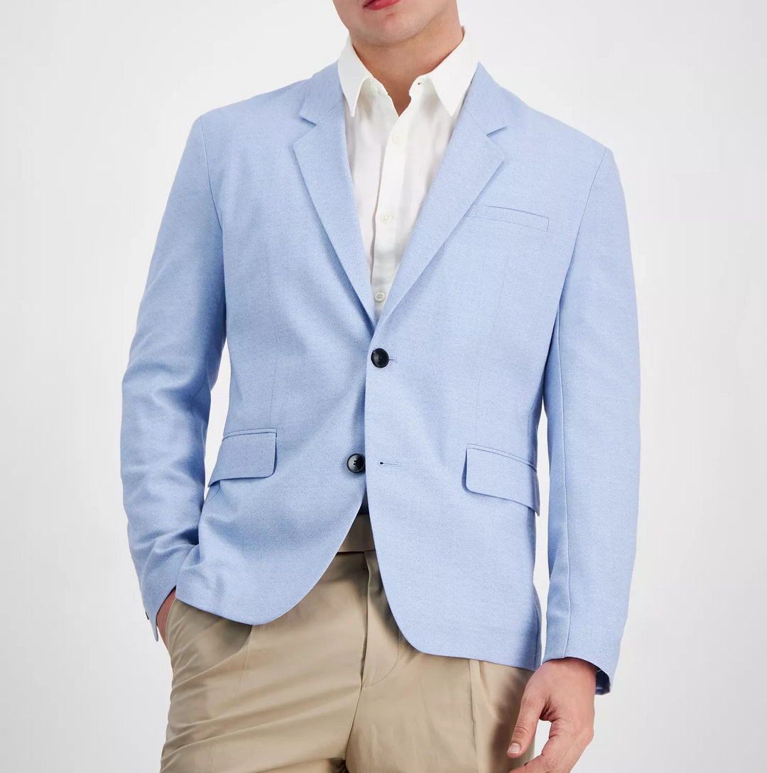 HUGO by Hugo Boss Men's Modern-Fit Light Blue Sport Coat MSRP $495