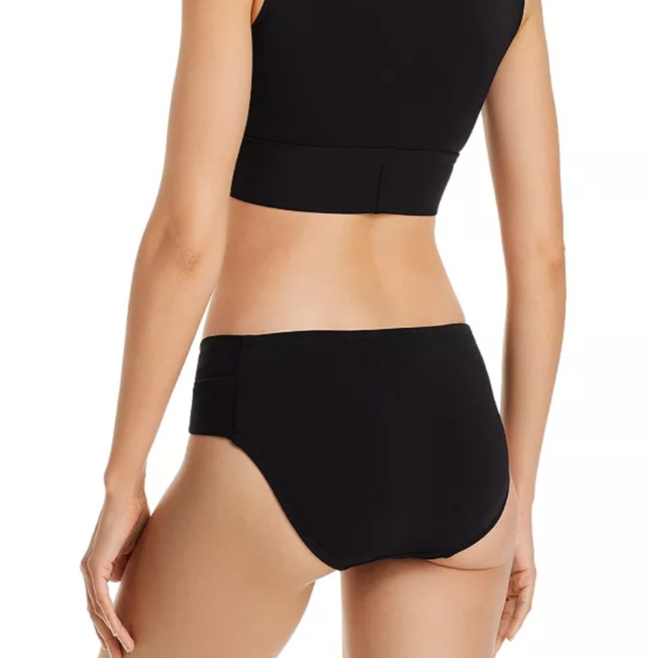Robin Piccone Ava Solid Twist-Front Bikini Bottom MSRP $84