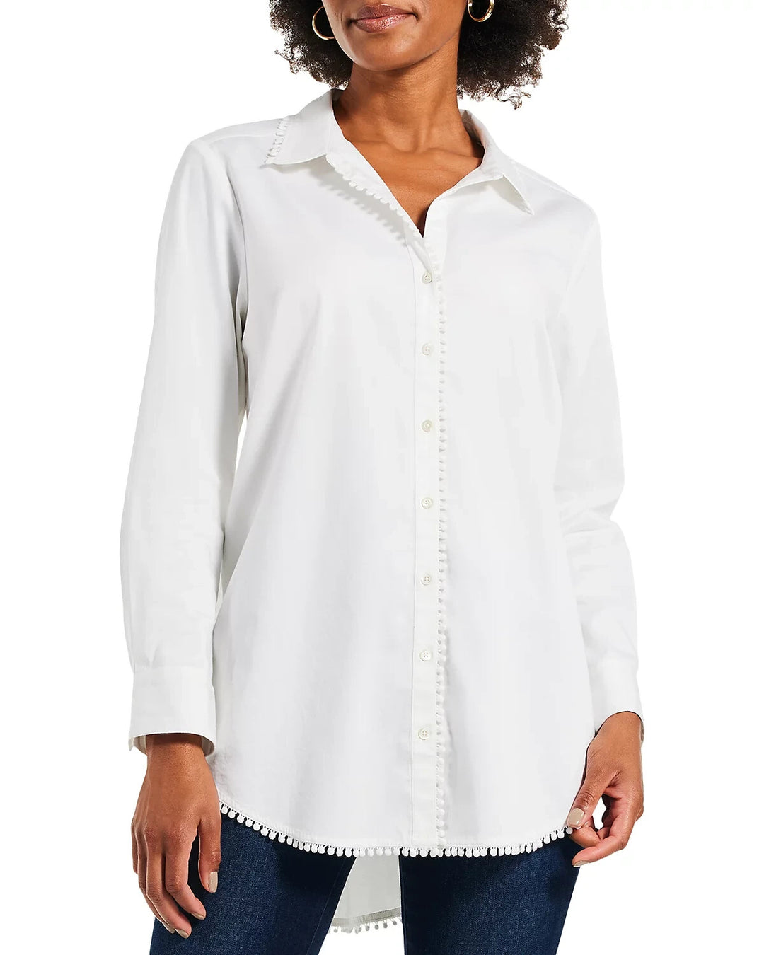 NIC+ZOE Round About Button Front Shirt MSRP $148