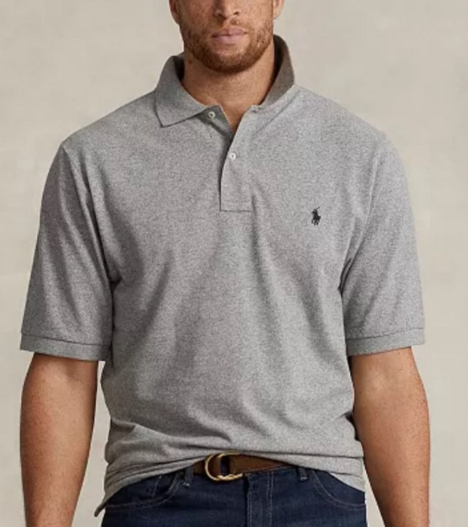 Polo Ralph Lauren Classic-Fit Cotton-Linen Mesh Polo Shirt MSRP $125